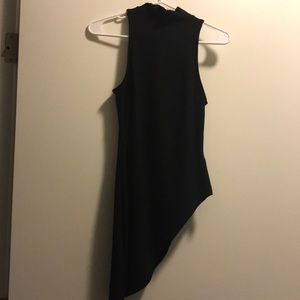 Bebe Asymmetrical Mock Top